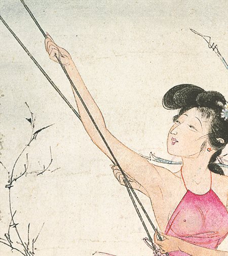 岚山-胡也佛的仕女画和最知名的金瓶梅秘戏图
